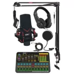 Midex GMX-1 Platinium Head Set Condenser Mikrofon Ses Kartı Kulaklık Canlı Yayın Paketi from  at M4D # 