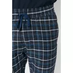 Bas de Pyjama Coupe Regular à Carreaux  Bleu Marine pour Homme from  at M4D # 6576CF985D58D