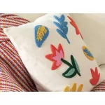 Tulipe Punch Nakışlı Kırlent Kılıfı 45x45 Cm Naturel from  at M4D # 67533ww98