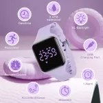 Çocuk Saati, Genç Erkek Saati Dijital Spor Fitness Takip Cihazı, Alarmlı, Kronograf from  at ESAR # 