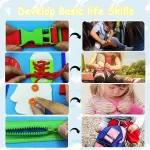 Aktivitätsbrett für Babys, sensorisches Spielzeug, Feinmotorik-Lernspiel für Kinder, für 1–2–3 Jahre alte Mädchen und Jungen from  at M4D # 