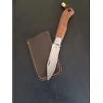 Ahşap Saplı Katlanır Çakı – Paslanmaz Çelik – Deri Kılıf Hediyeli from  at SARGIN BIÇAK # 