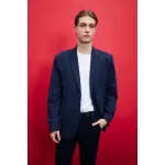 Slim Fit Dokulu Blazer Ceket from  at M4D # 