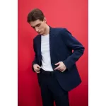 Slim Fit Dokulu Blazer Ceket from  at M4D # 