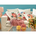 Tulipe Punch Nakışlı Kırlent Kılıfı 45x45 Cm Naturel from  at M4D # 67533ww98