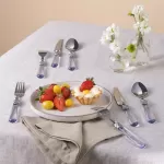 Karaca Ella 18 Parça 6 Kişilik Çatal Kaşık Bıçak Seti Beyaz from  at M4D # 