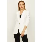 Kadın Kruvaze Yaka Düğme Kapamalı Blazer Ceket from  at M4D # 65736B84CFAE4