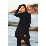 Havuz Deniz Bağlanabilir Likralı Etek Pareo Siyah Remsa Mayo from  at M4D # 