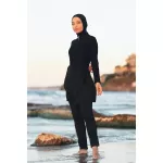 Havuz Deniz Bağlanabilir Likralı Etek Pareo Siyah Remsa Mayo from  at M4D # 