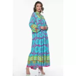 Balon Kol Desenli Tesettür Elbise from  at M4D # 215487221