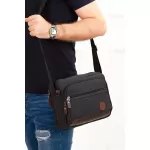 Newish Polo 2190 Kanvas Omuz Ve Postacı Çantası Siyah from  at M4D # 