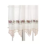 Buldan İşi El Dantelli Kaneviçeli Keten Perde from  at Tekin ticaret # 0254855458666