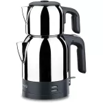 Korkmaz Demkolik Inox/Siyah Elektrikli Çaydanlık from  at M4D # 