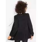 İki yönlü fermuarlı ve yan cepli, ekstra uzun jarse kapüşonlu fermuarlı Sweatshirt from  at ESAR # 641B24414B13F