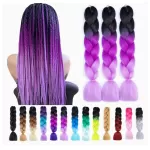 Jumbo Ombre Saç Uzantıları 24 Inç Tığ Örgü Saç Uzantıları Kadınlar Için Yüksek Isı C13 from  at ESAR # 