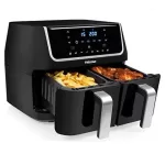 Friteuse sans huile 9 L double panier digital 1800 W Noir from  at ESAR # 