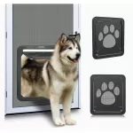 Ownpets Evcil Hayvan Ekranlı Kapı, Kilitlenebilir Manyetik Kapaklı Ekran, Küçük ve Orta Boy Köpekler ve Kediler için Siyah Kapı from  at ESAR # 