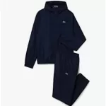 Herren 2023 Lacoste Men's Taffeta Mesh Hooded Jacket and Pants Trainingsanzug-Set from  at ESAR # 641B0CA73CC7E