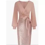 Vintage Bleistift-Cocktail-Partykleid mit Gürtel from  at Tekin ticaret # 9388824