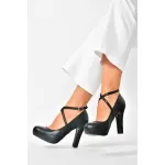 Fox Shoes Sedef Platform Topuklu Kadın Abiye Ayakkabı from  at ESAR # 