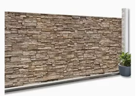 Taş efektli Ruzgar Kırıcı  Blackout Brise Vue 1,5 x 10 M taş desen 160 gr/m² from  at ESAR # 