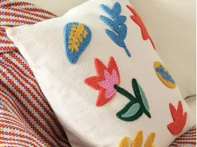 Tulipe Punch Nakışlı Kırlent Kılıfı 45x45 Cm Naturel from  at M4D # 67533ww98 Tulipe Punch Nakışlı Kırlent Kılıfı 45x45 Cm Naturel from  at M4D # 67533ww98