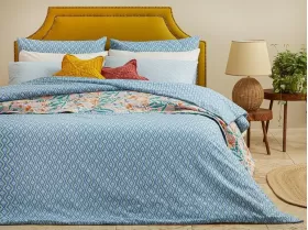 Quarto Kolay Ütülenir Çift Kişilik Nevresim 200x220 Cm Mavi from  at M4D # 