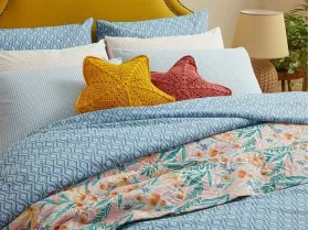 Quarto Kolay Ütülenir Çift Kişilik Nevresim 200x220 Cm Mavi from  at M4D # 