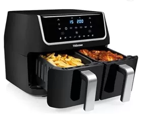 Yağsız fritöz 9 L çift dijital sepet 1800 W Siyah from  at ESAR # 