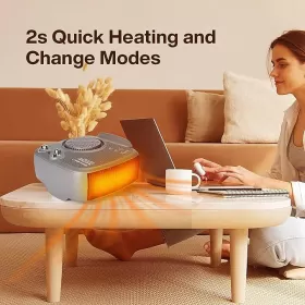 Spardar Fanlı ısıtıcı, 2000 W, enerji tasarruflu, küçük ısıtıcı, termostatlı, aşırı ısınma koruması, 3 modlu from  at M4D # 