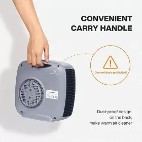 Spardar Fanlı ısıtıcı, 2000 W, enerji tasarruflu, küçük ısıtıcı, termostatlı, aşırı ısınma koruması, 3 modlu from  at M4D # 