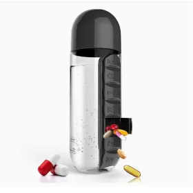 Seyahat şişesi ve ilaç kutusu, 7 günlük taşınabilir tıbbi kutu, kullanışlı dış mekan su şişesi, taşınabilir, tıbbi kutu from  at ESAR # 