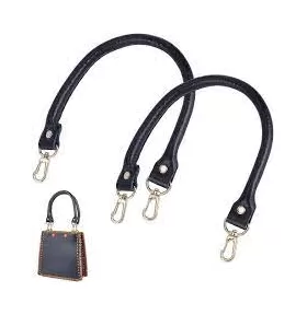 2 Parça Deri Omuz Askısı Gümüş Metal Döner Kanca ile Omuz Çantası Aksesuarları Deri Omuz Çantası DIY için Sapanlar, Siyah from  at ESAR # 