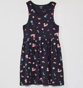 Kolsuz Desenli Elbise - Plaj Mavisi from  at ESAR # 641216486ED61_24B0