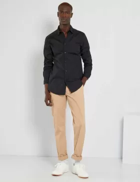 Düz siyah gömlek from  at ESAR # 63FD24CC84658