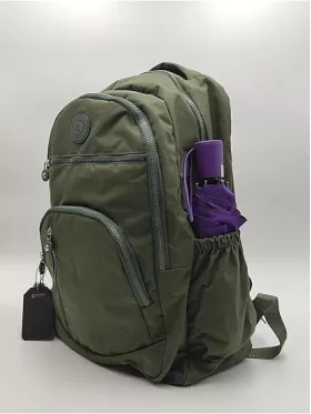 Unisex Krinkıl Su Geçirmez Kumaş Büyük Boy Çok Gözlü Okul ve Seyahat Sırt Çantası from  at M4D # 