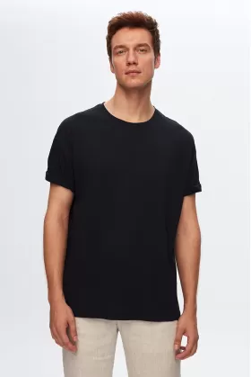 Comfort Lacivert Bol Kesim %100 Pamuk T-shirt from  at Tekin ticaret # 6576C4FD54D9C