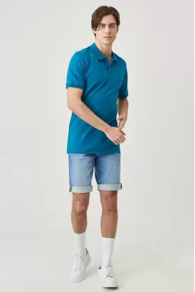Regular Fit Normal Kesim Polo Yaka %100 Pamuk Tişört from  at M4D # 6576C84814CEA