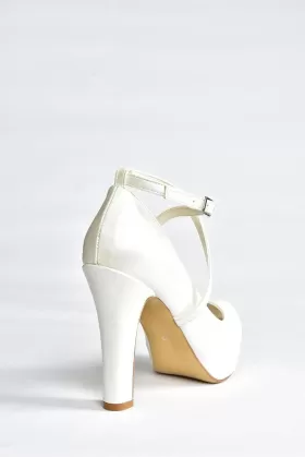 Fox Shoes Sedef Platform Topuklu Kadın Abiye Ayakkabı from  at ESAR # 