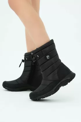 Pierre Cardin siyah kürklü uzun fermuarlı kadın kar botu from  at M4D # 652BF80966D20