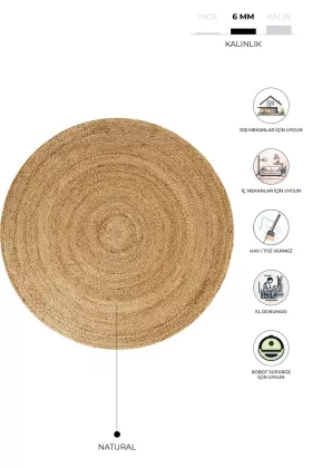 Jute natural carpet from  at M4D # 05418722226548