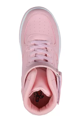 Cırtlı Yüksek Bilekli Pembe Kız Çocuk Sneaker Kışlık Rahat Spor Ayakkabı from  at M4D # 02145788457