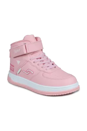 Cırtlı Yüksek Bilekli Pembe Kız Çocuk Sneaker Kışlık Rahat Spor Ayakkabı from  at M4D # 02145788457