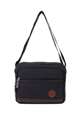 Newish Polo 2190 Kanvas Omuz Ve Postacı Çantası Siyah from  at M4D # 