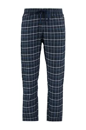 Erkek Lacivert İndigo Ekoseli Regular Fit Dokuma Pijama Altı from  at M4D # 6576CF985D58D