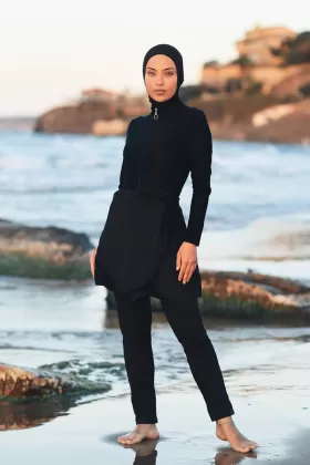 Havuz Deniz Bağlanabilir Likralı Etek Pareo Siyah Remsa Mayo from  at M4D # 