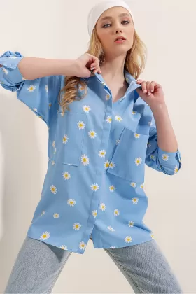 Papatya Desen İki Cepli Gömlek from  at ESAR # 63FCD43921140_E488 Papatya Desen İki Cepli Gömlek from  at ESAR # 63FCD43921140_E488