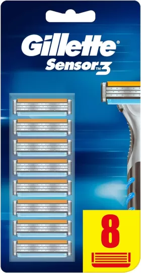 Gillette Sensor3 Ersatz-Rasierklingen für Herren, 8er-Pack from  at M4D #  Gillette Sensor3 Ersatz-Rasierklingen für Herren, 8er-Pack from  at M4D #
