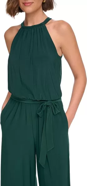 Kolsuz Sahte Boyun Halter Tulum from  at ESAR # 63FD34496881F