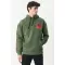 Men's Loose Fit Comfortable Fit Hooded Khaki Sweatshirt from  at M4D # 6576BD05DED38